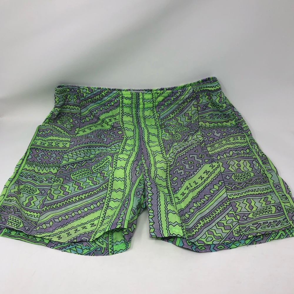 SPLASH Pastel Geometric Waist Tie Shorts - B62